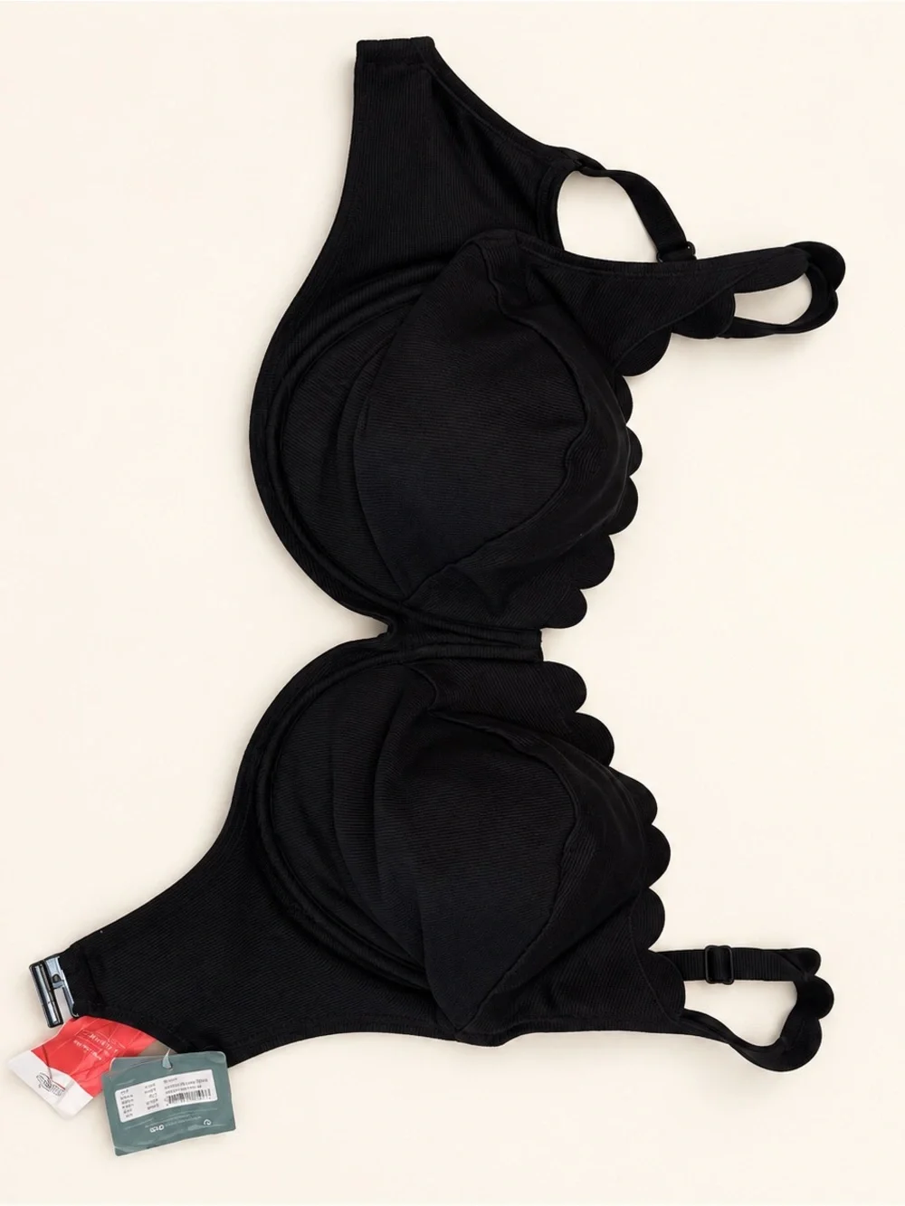 Panache Spirit Lauren Black Plunge Bikini Top 36J UK 36M US NWT